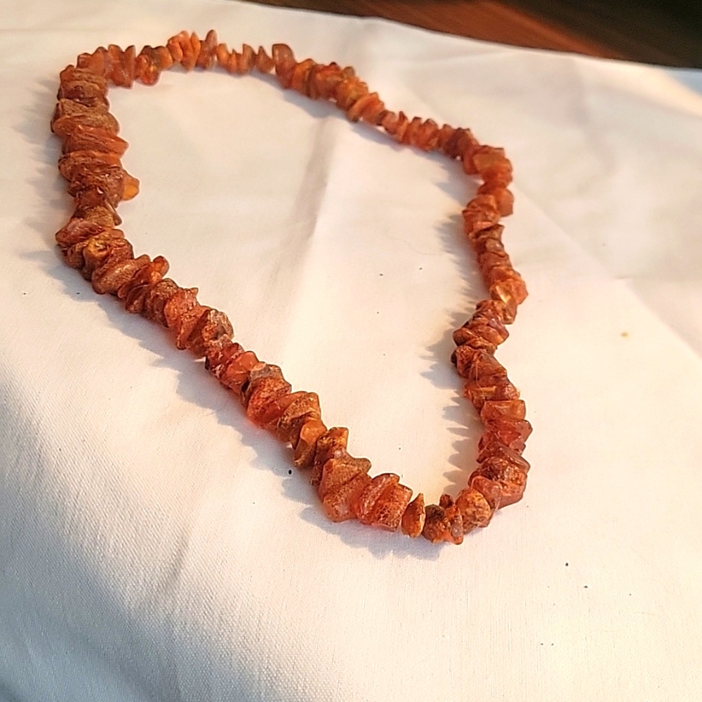 Baltic Amber Rough Bead Necklace
